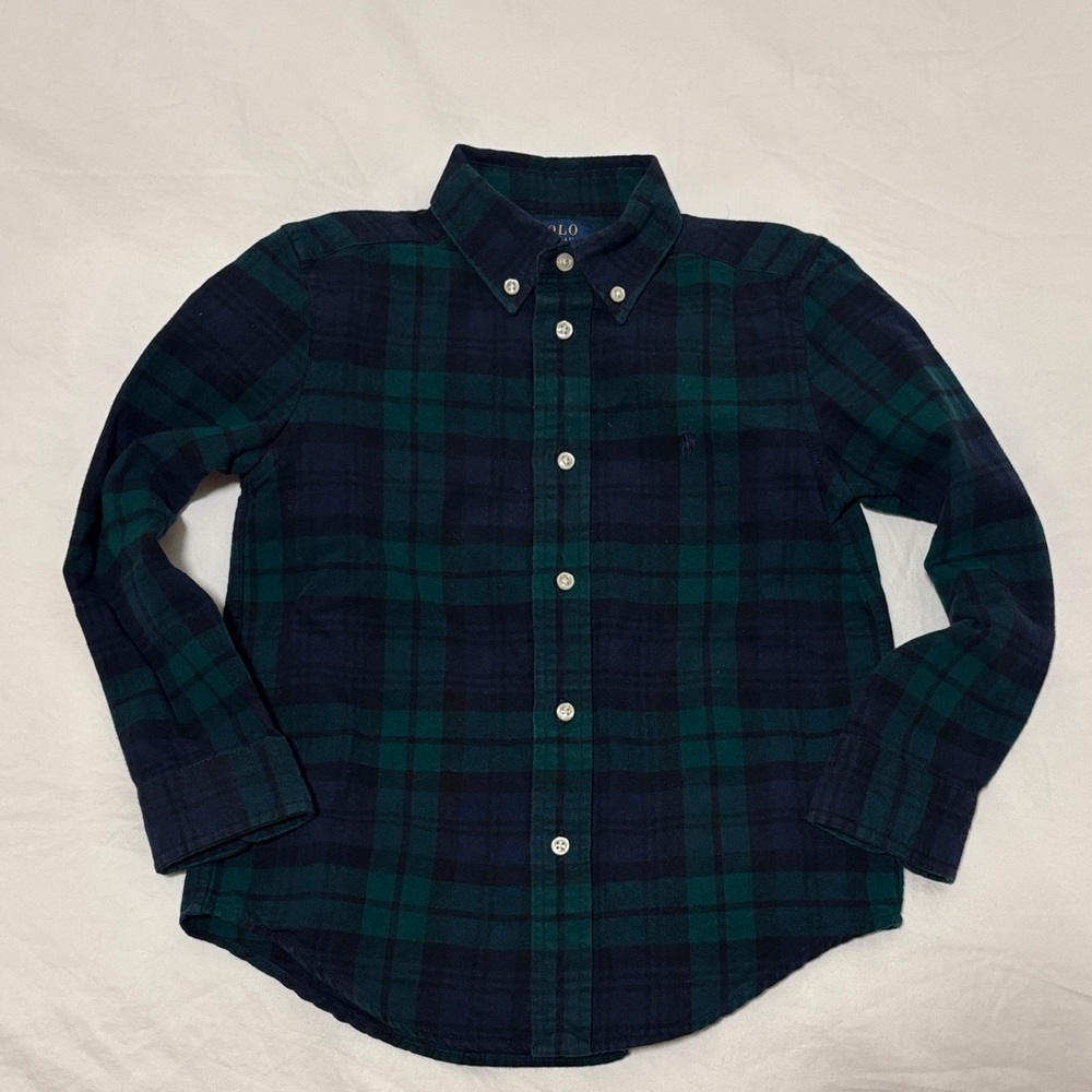 Polo by Ralph Lauren Kids Plaid Shirt - Navy and Green
